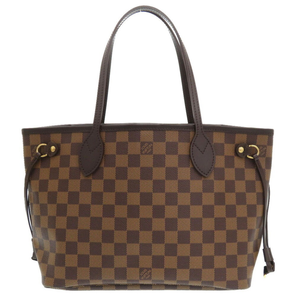LOUIS VUITTON Authentic Brown Damier Neverfull PM Tote Bag - Picture 1 of 10